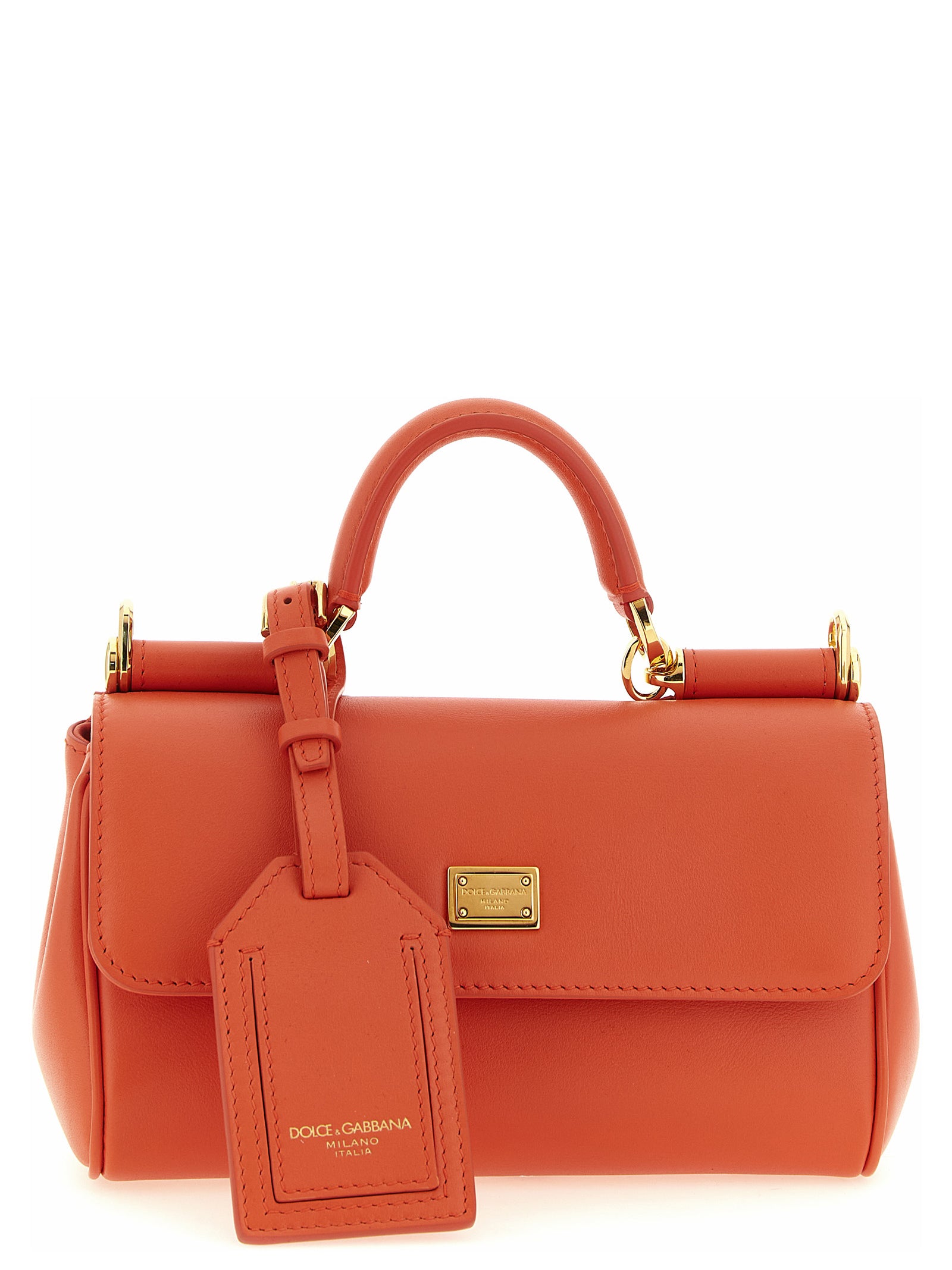 Dolce & Gabbana Orange Calfskin Mini Handbag