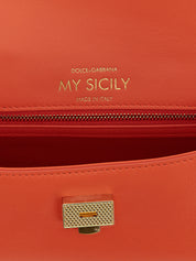 Dolce & Gabbana Orange Calfskin Mini Handbag