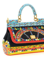 Dolce & Gabbana Multicolor Cotton Mini Handbag