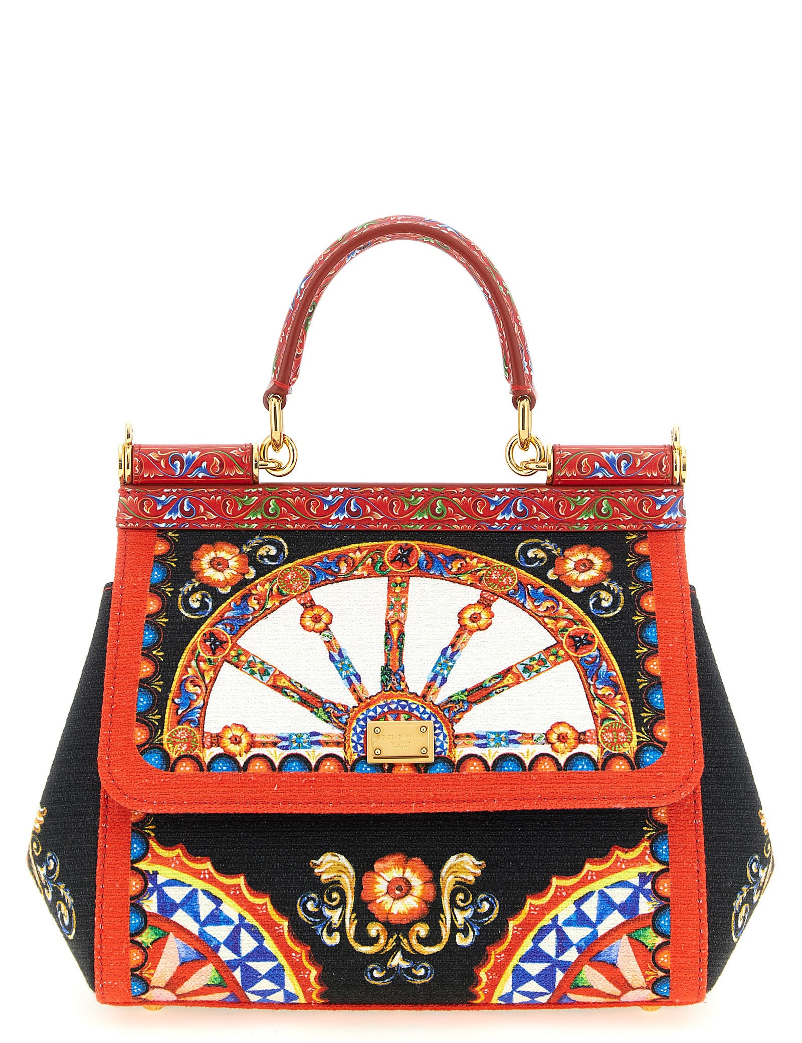 Dolce & Gabbana Multicolor Cotton Blend Handbag