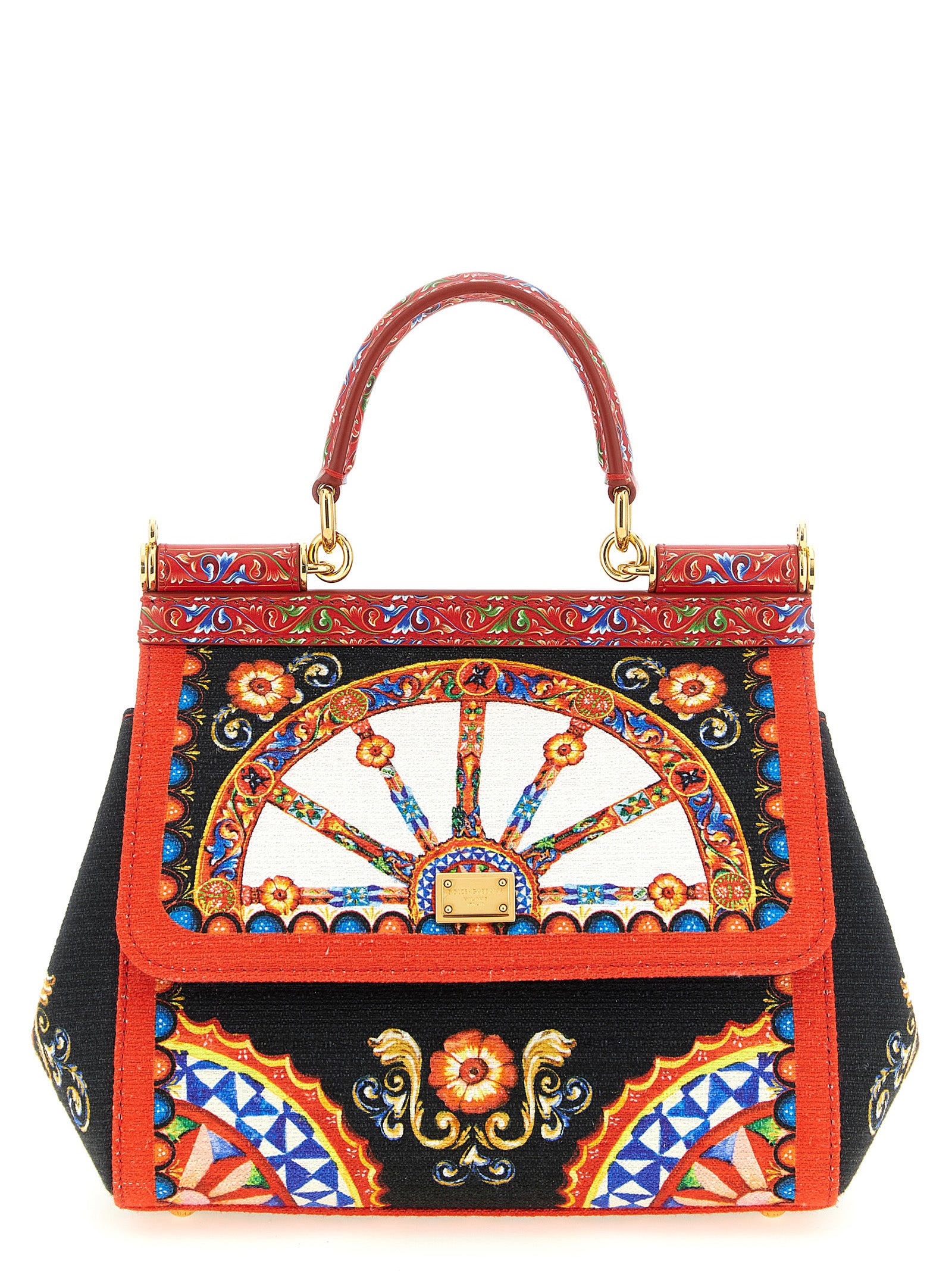 Dolce & Gabbana Multicolor Cotton Blend Handbag