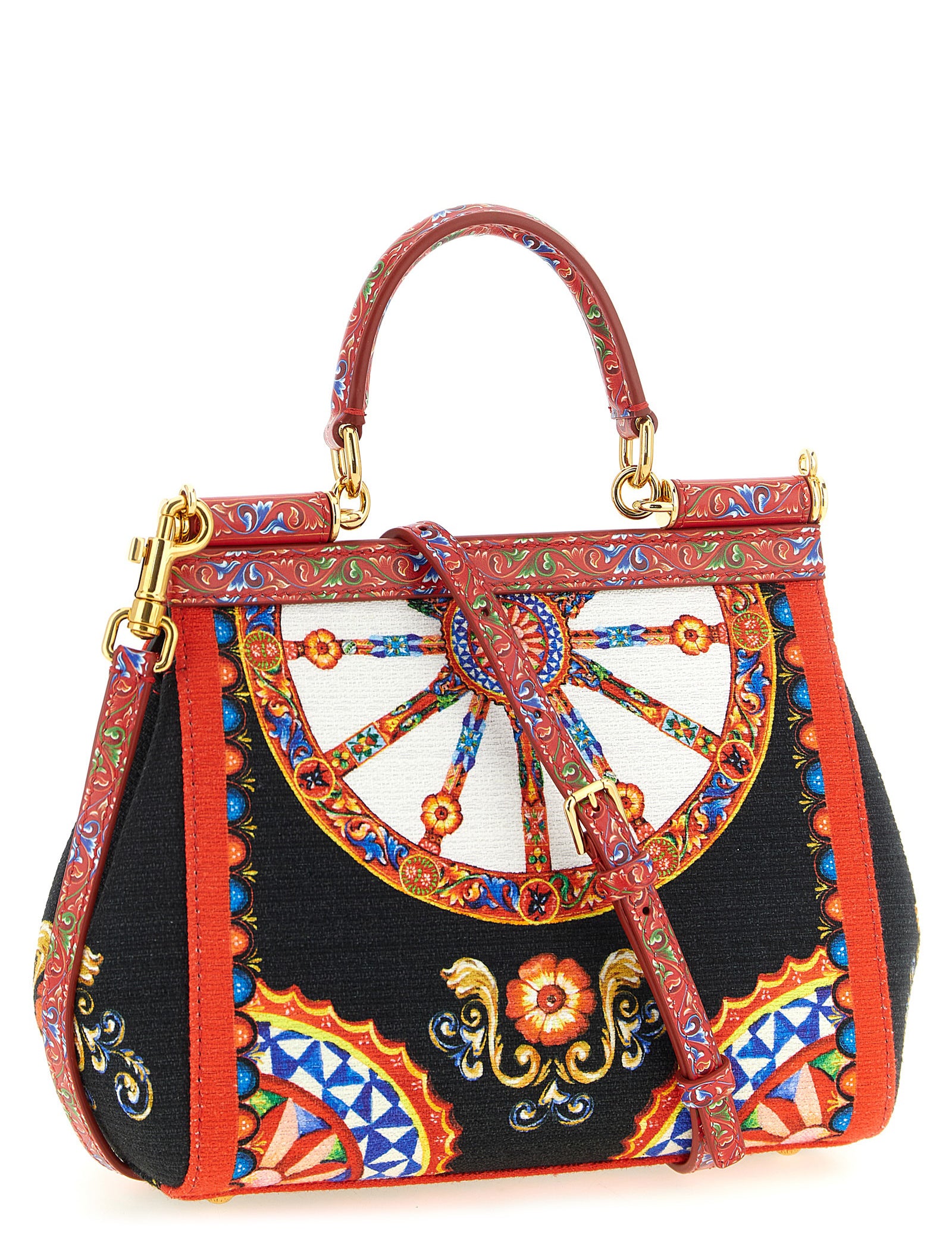 Dolce & Gabbana Multicolor Cotton Blend Handbag