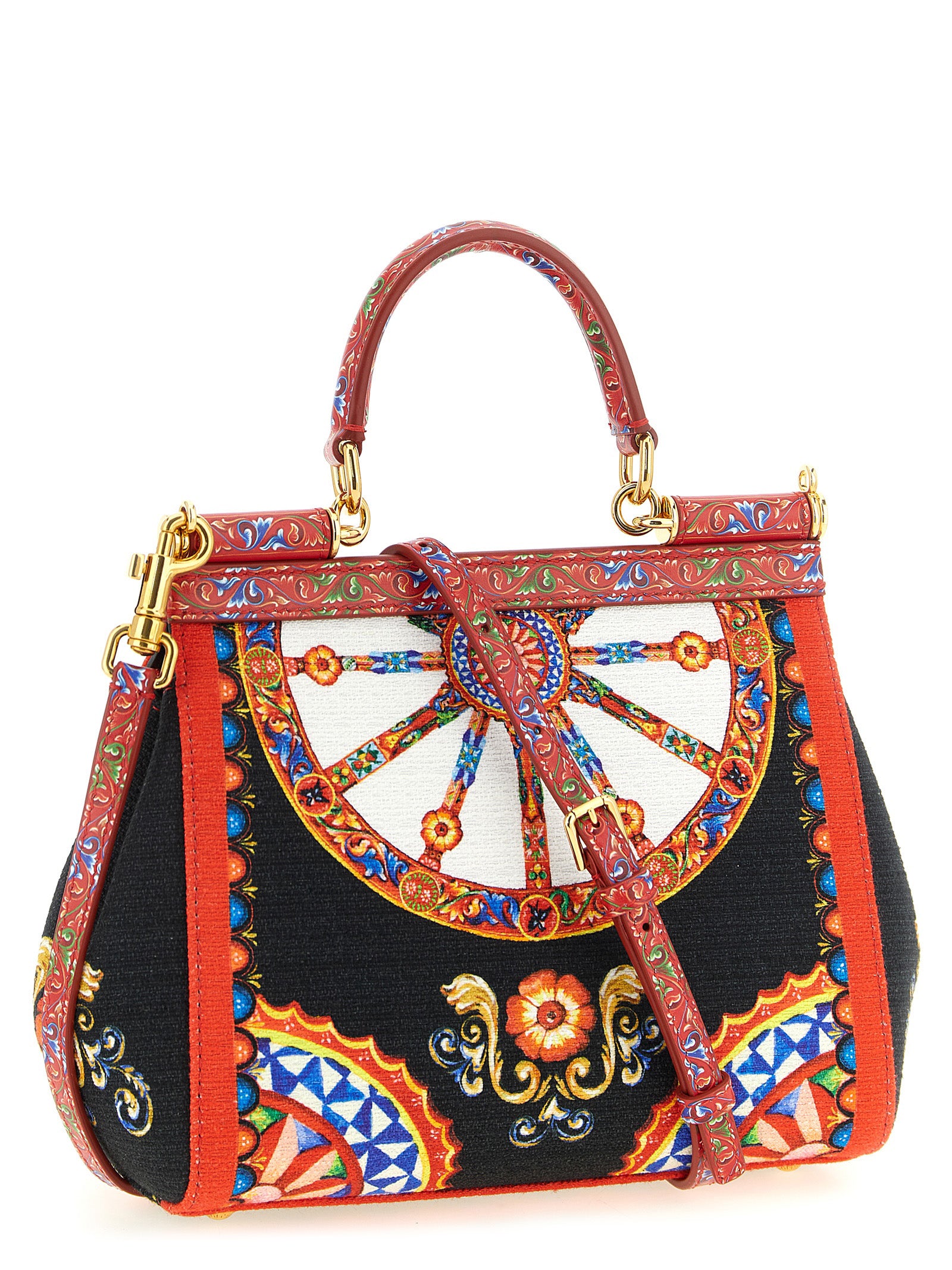 Dolce & Gabbana Multicolor Cotton Blend Handbag