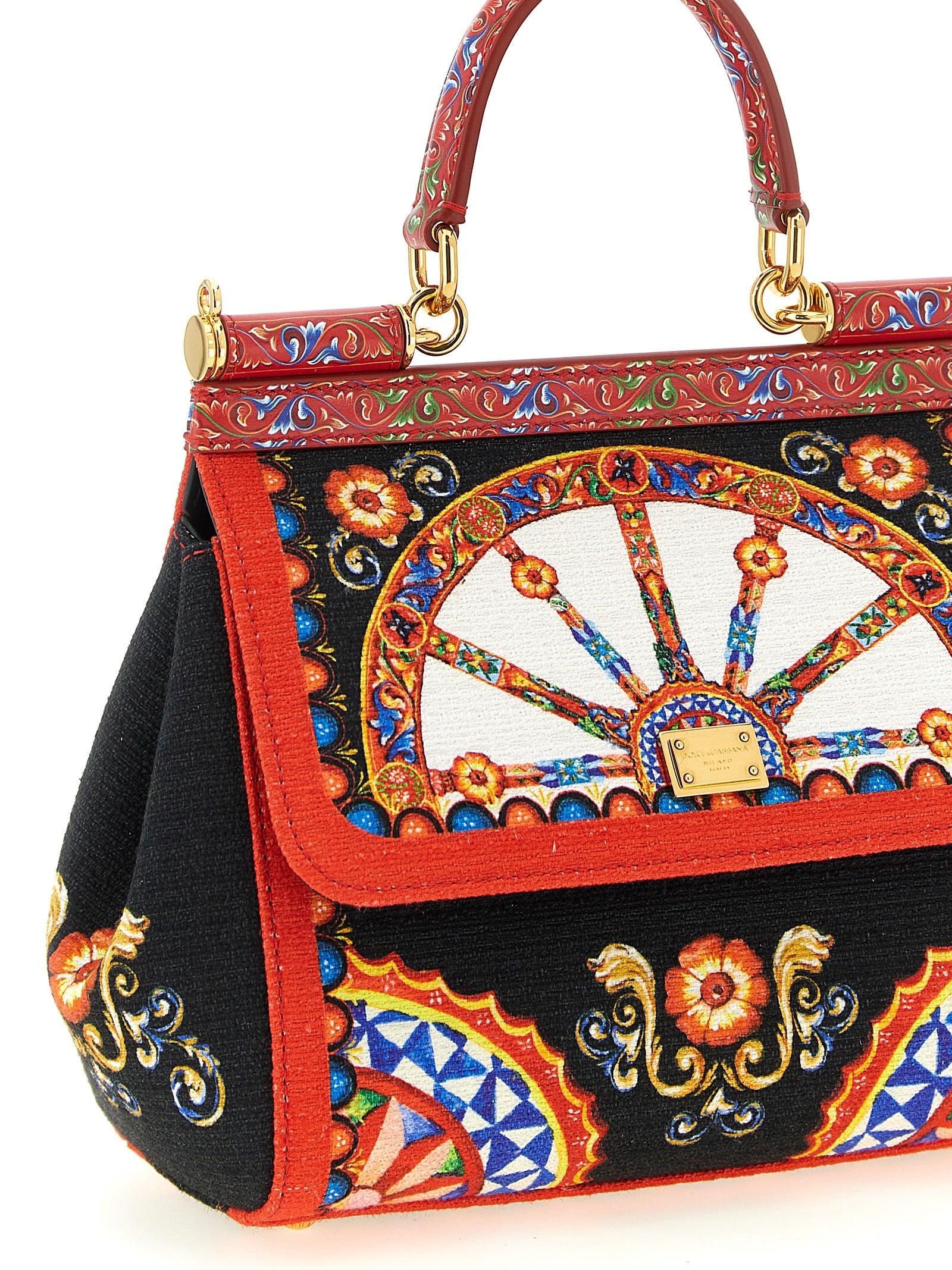 Dolce & Gabbana Multicolor Cotton Blend Handbag