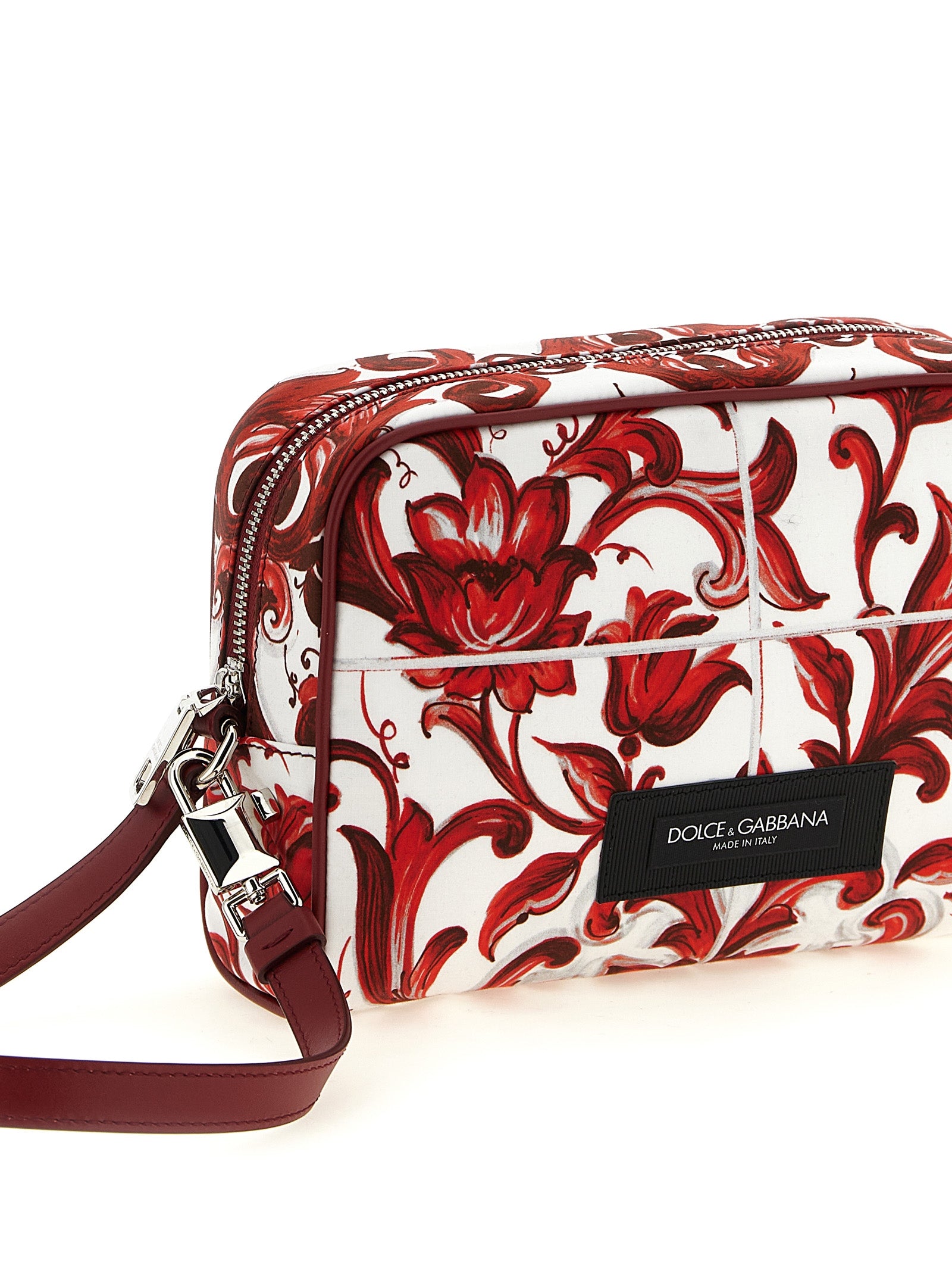Dolce & Gabbana Red Multicolor Calfskin Handbag