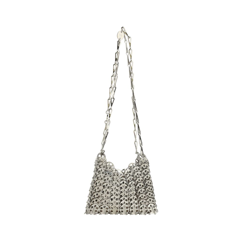 Rabanne Gray Lamb Shoulder Bag