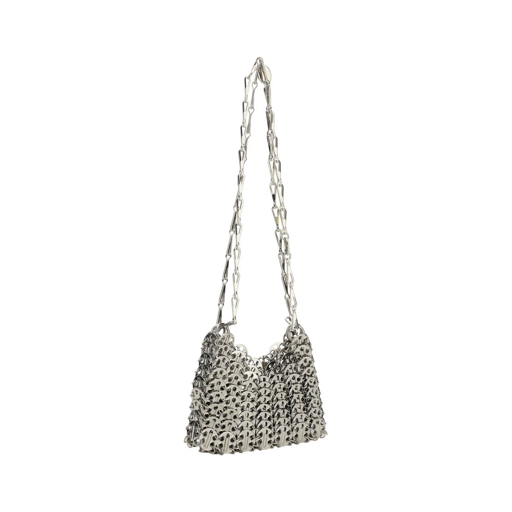 Rabanne Gray Lamb Shoulder Bag