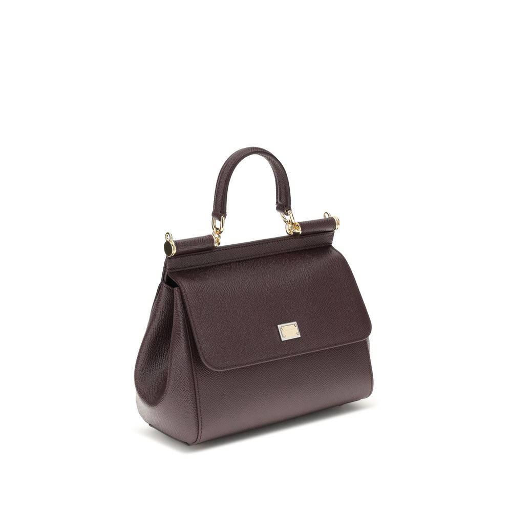 Dolce & Gabbana Brown Calf Leather Shoulder Bag