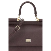 Dolce & Gabbana Brown Calf Leather Shoulder Bag