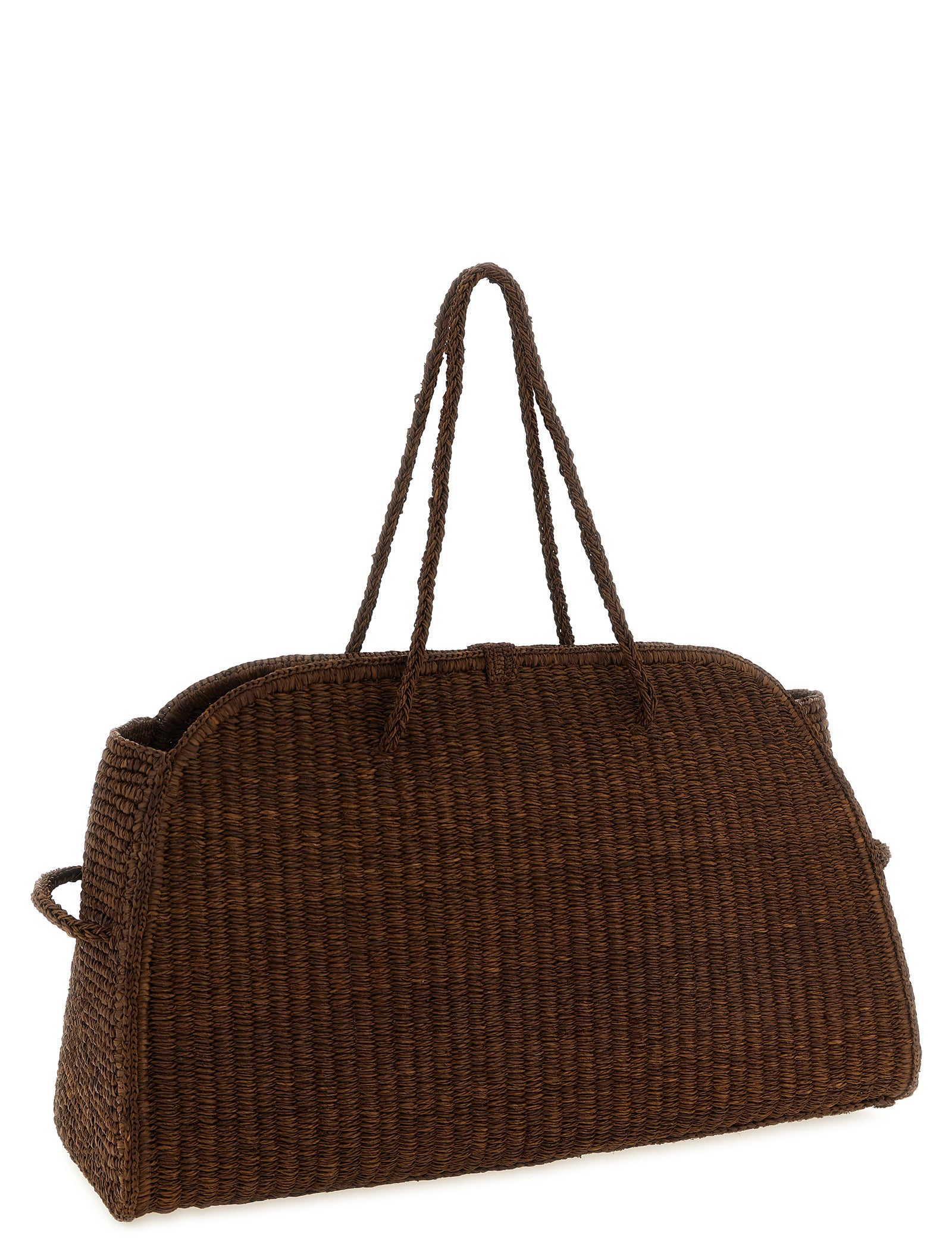 Jacquemus Brown Raffia Tote Bag