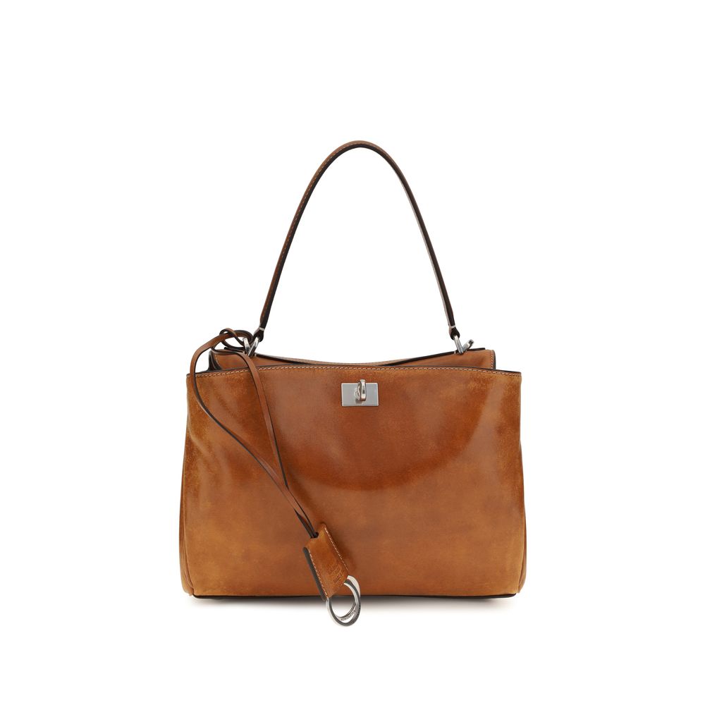 Balenciaga Brown Lambskin Handbag