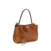 Balenciaga Brown Lambskin Handbag