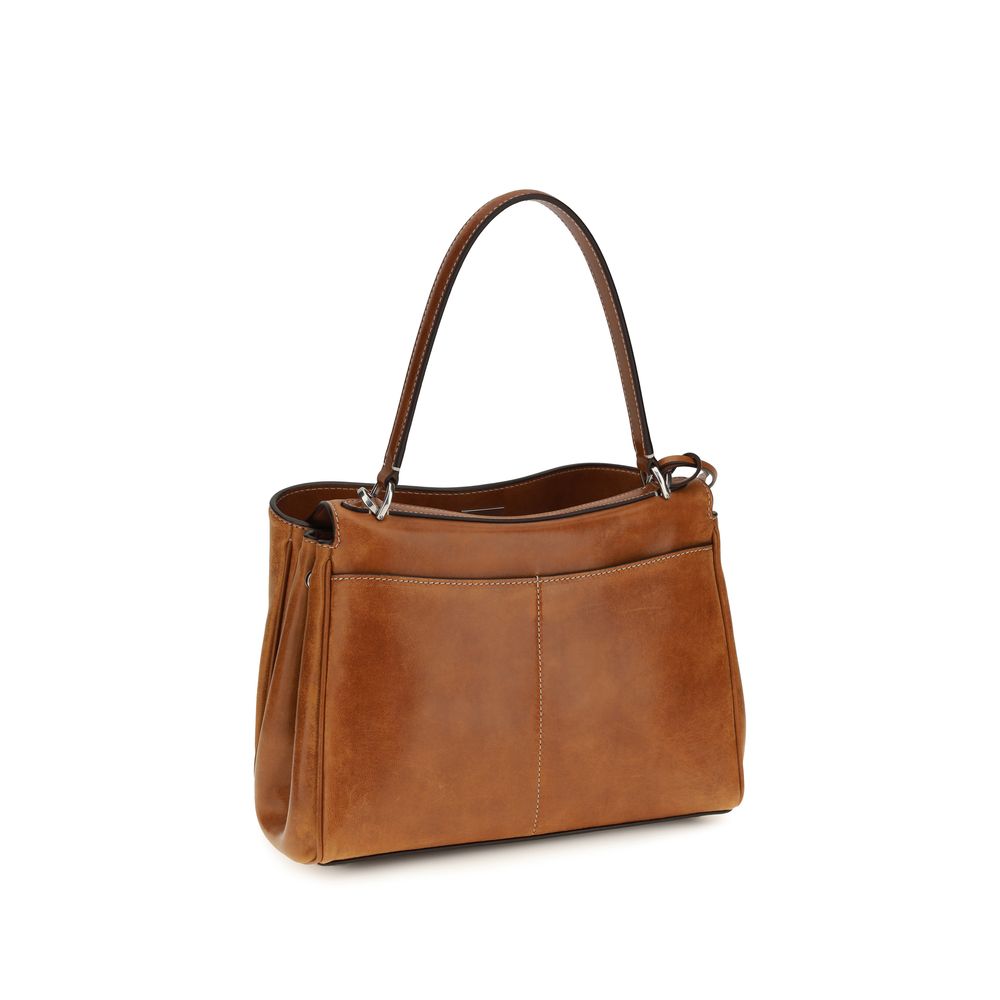 Balenciaga Brown Lambskin Handbag
