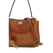 Balenciaga Brown Lambskin Handbag