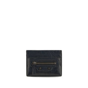Balenciaga Black Lambskin Card Holder