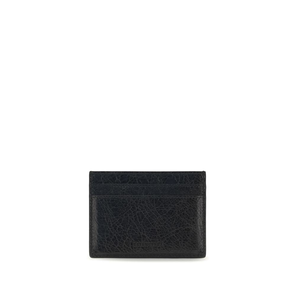 Balenciaga Black Lambskin Card Holder
