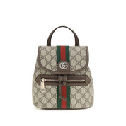 Gucci Beige GG Monogram Fabric Mini Backpack