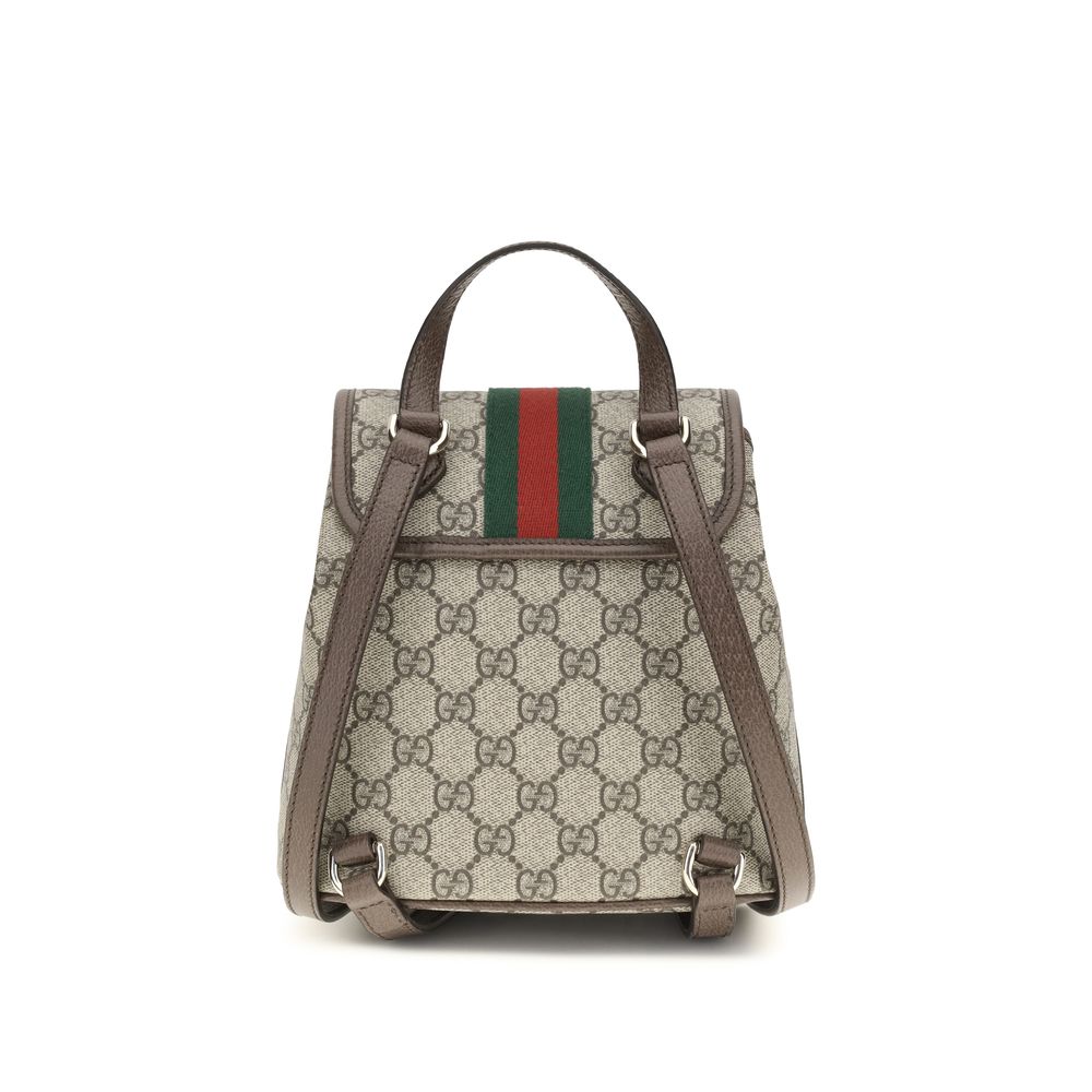 Gucci Beige GG Monogram Fabric Mini Backpack