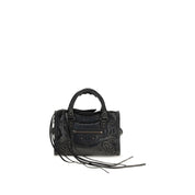 Balenciaga Black Lambskin Le City Nano Handbag
