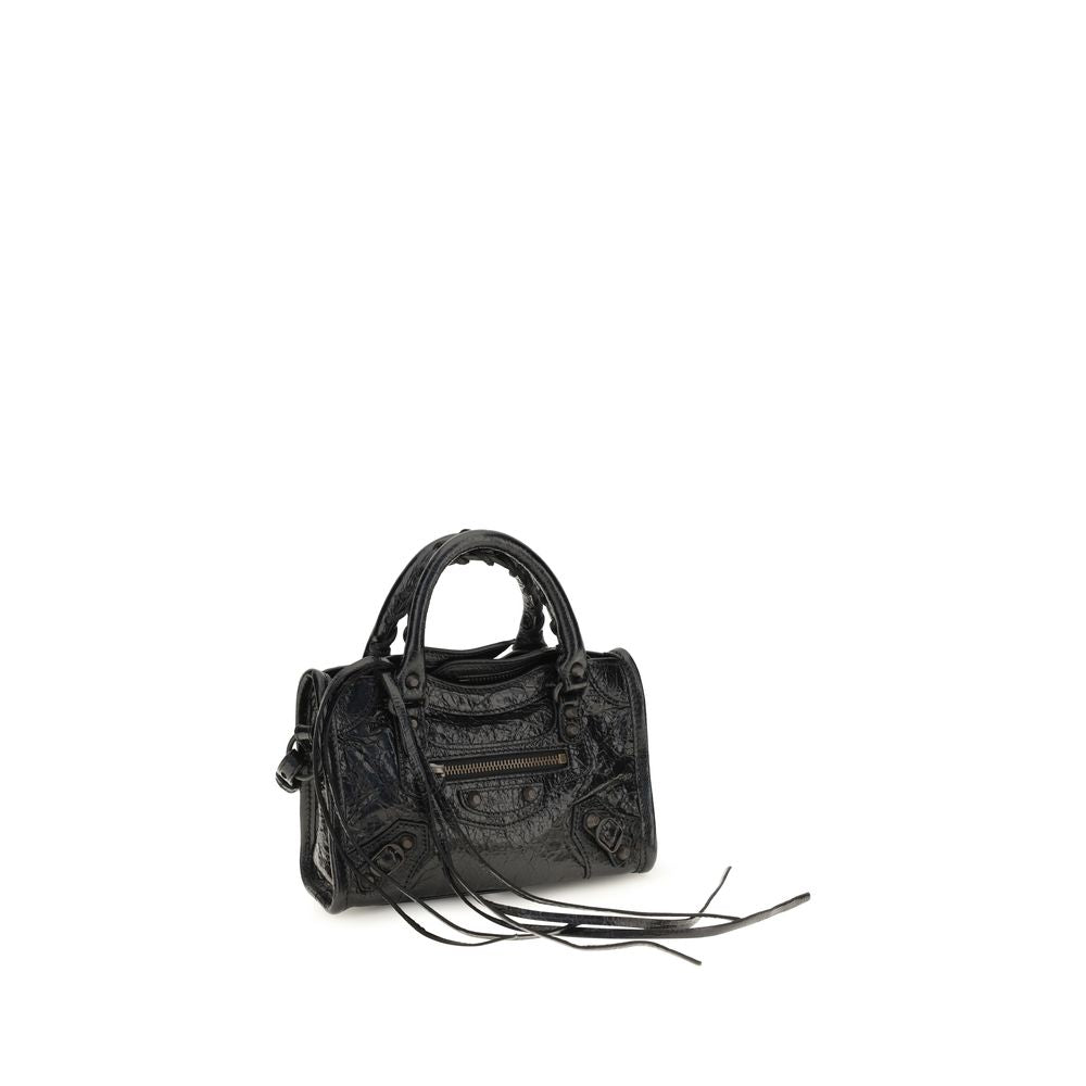 Balenciaga Black Lambskin Le City Nano Handbag