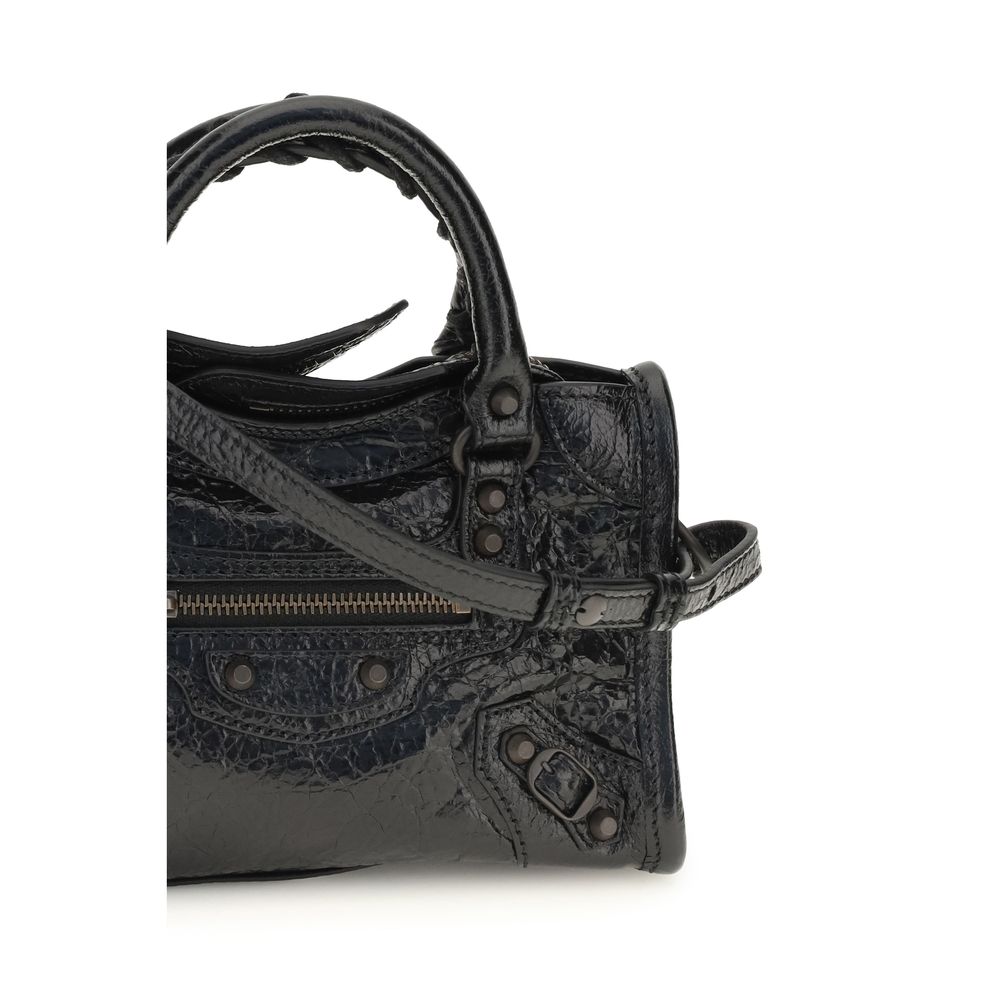 Balenciaga Black Lambskin Le City Nano Handbag