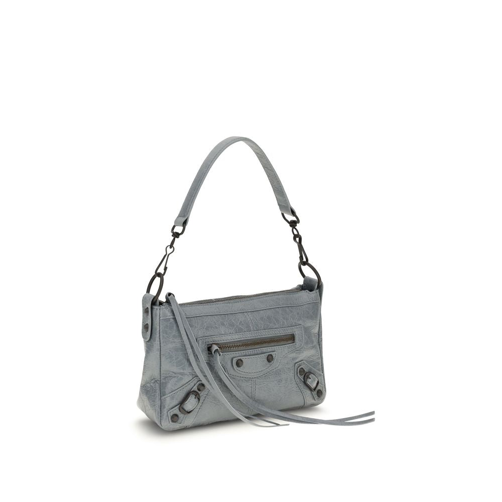 Balenciaga Gray Arena Lambskin Mini Handbag