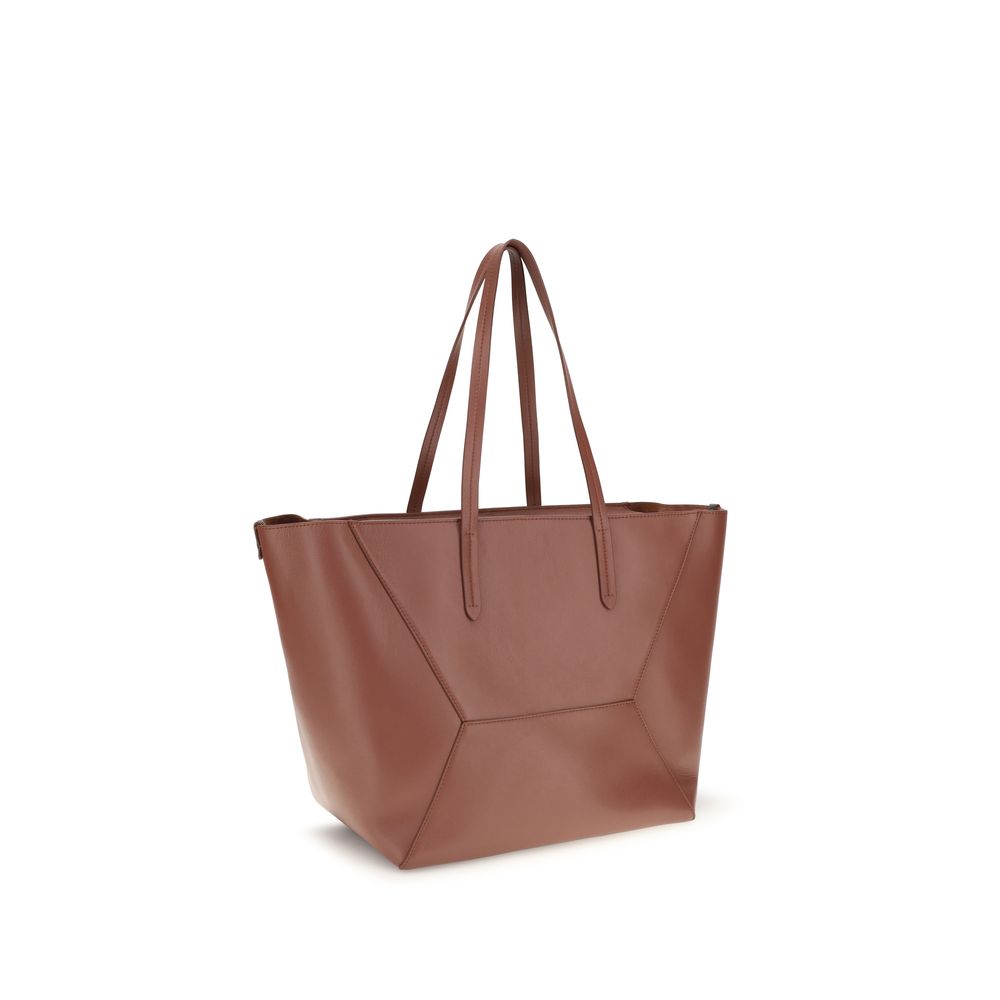 Brunello Cucinelli Multicolor Calf Leather Shoulder Bag