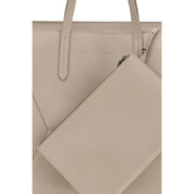 Brunello Cucinelli Beige Calf Leather Shoulder Bag