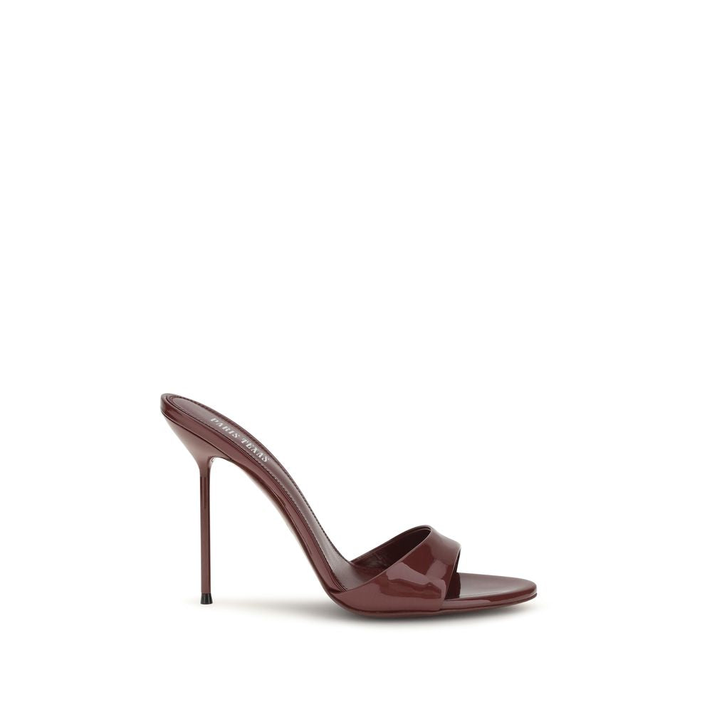 Paris Texas Bordeaux Calf Leather Stiletto Heel Sandals