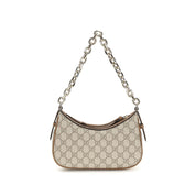 Gucci Beige Fabric GG Emblem Shoulder Bag
