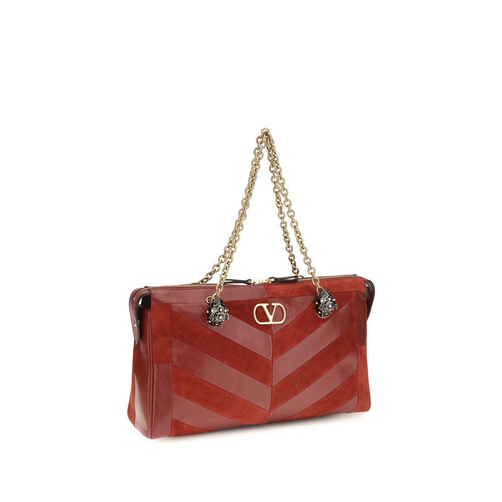Valentino Garavani Multicolor Calf Leather Shoulder Bag