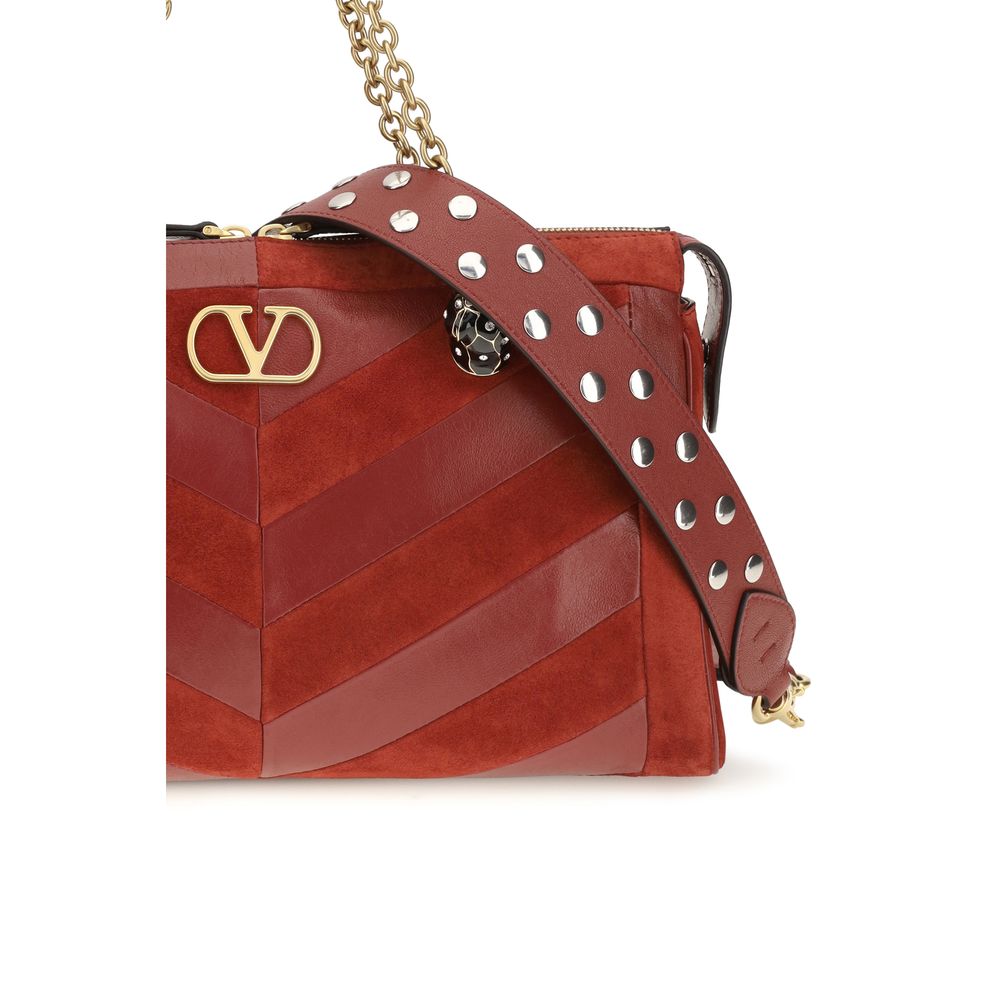 Valentino Garavani Multicolor Calf Leather Shoulder Bag