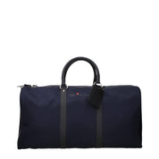 Kiton Blue Nylon Travel Bag