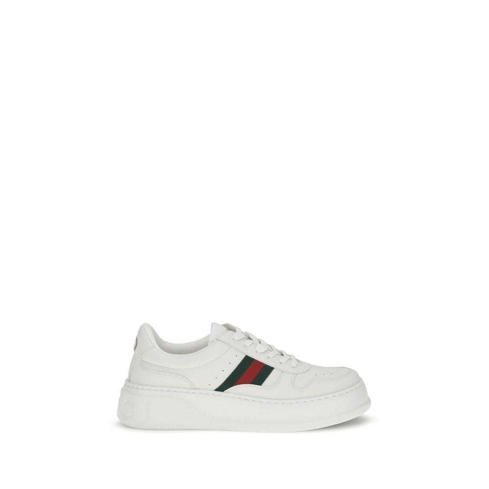Gucci White Calf Leather Chunky Sneakers