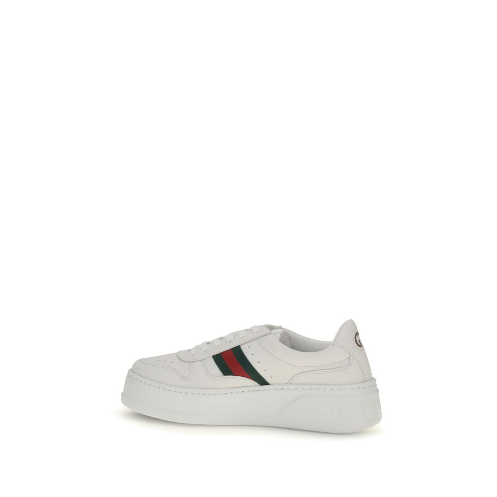 Gucci White Calf Leather Chunky Sneakers