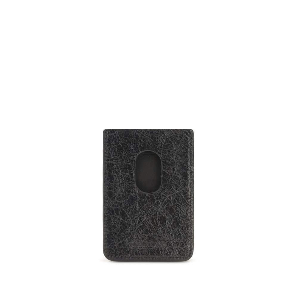 Balenciaga Black Lambskin Card Holder