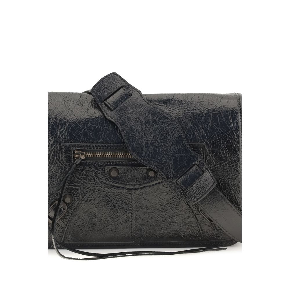 Balenciaga Black Lambskin Shoulder Bag
