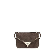 Valentino Garavani Brown Suede Shoulder Bag