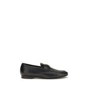 Valentino Garavani Black Napa Leather Slip-On Loafers