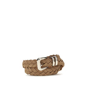 Brunello Cucinelli Beige Calf Leather Regular Belt
