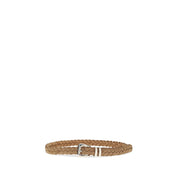 Brunello Cucinelli Beige Calf Leather Regular Belt