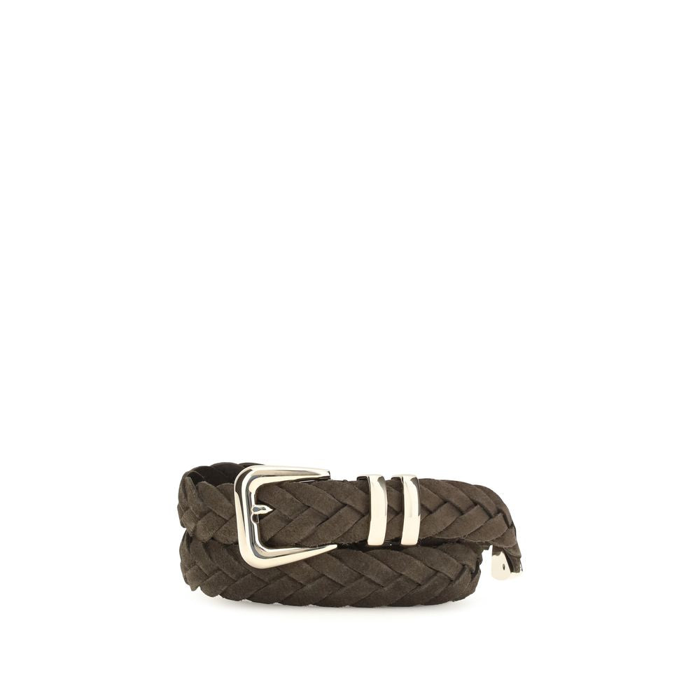 Brunello Cucinelli Brown Calf Leather Regular Belt