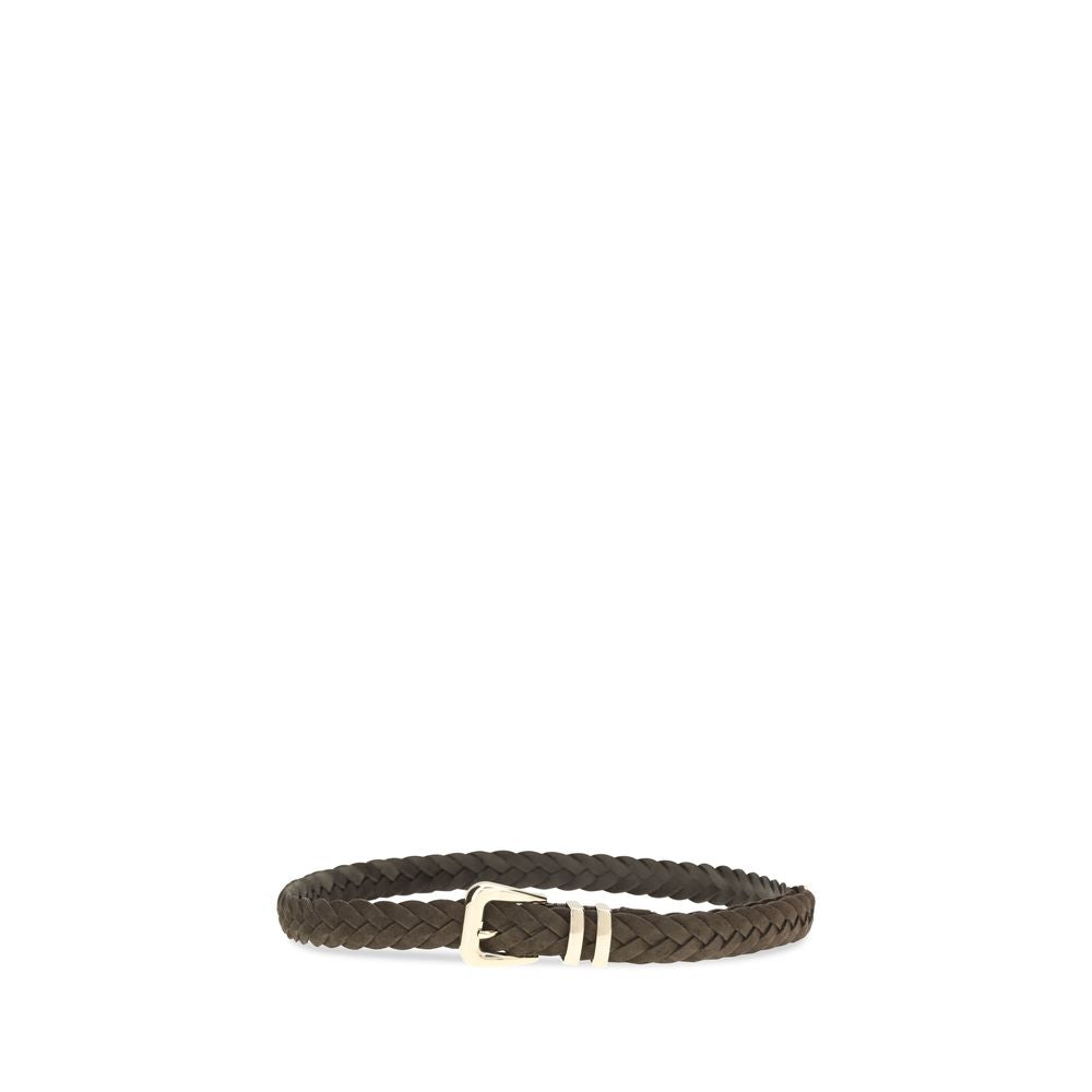 Brunello Cucinelli Brown Calf Leather Regular Belt