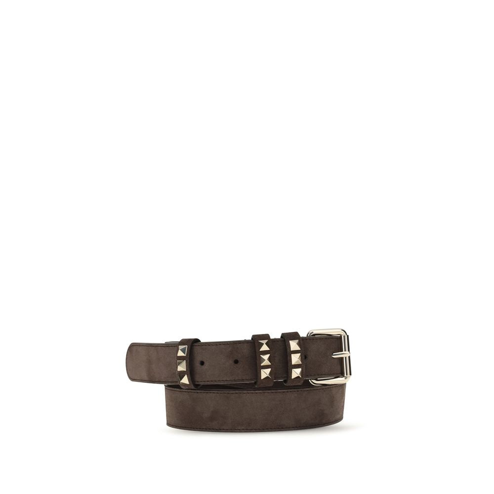 Valentino Garavani Brown Suede Regular Belt
