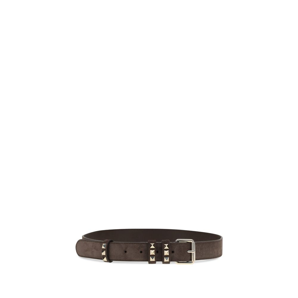 Valentino Garavani Brown Suede Regular Belt