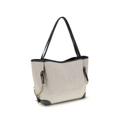 Chloé Gray Cotton Canvas Shoulder Bag