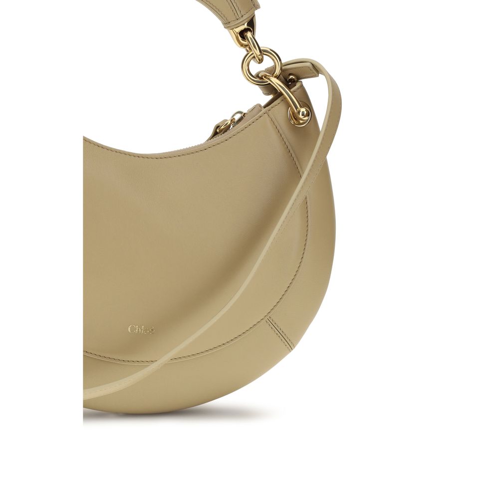 Chloé Beige Calf Leather Shoulder Bag