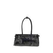 Prada Black Calf Leather Shoulder Bag