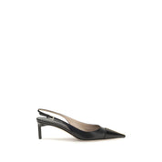 Tom Ford Black Calf Leather Slingback Pumps