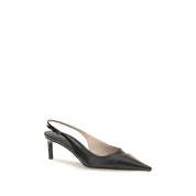 Tom Ford Black Calf Leather Slingback Pumps